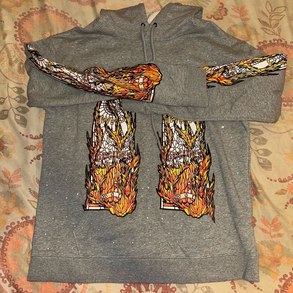Gray Graphic Hoodie